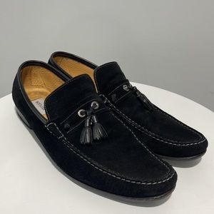 Men’s Soulier shoes suede leather black size european 45 US size 12